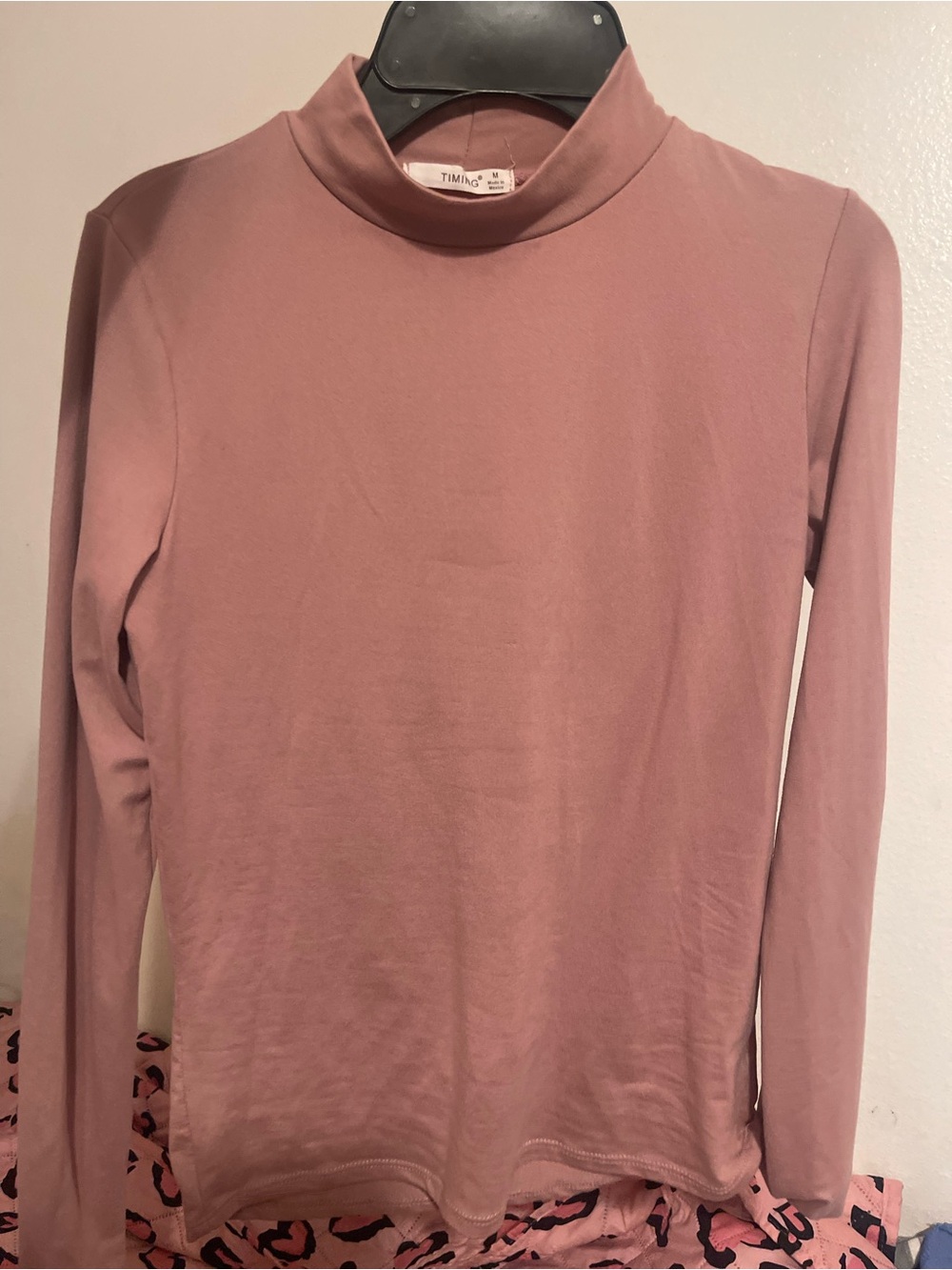 Timing Soft Pink Long Sleeve Slim Tee - Picture 3 of 4